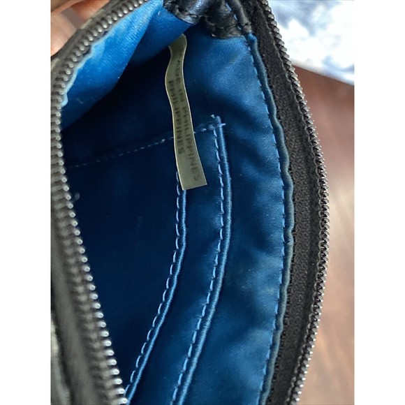 Coach Art Op Black & White Signature C Logo Leather Trim Wristlet Wallet - Picture 8 of 16